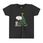 Youth Tee — "Have a Meowy Christmas" Cat & Christmas Tree Holiday Shirt
