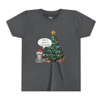 Youth Tee — "Have a Meowy Christmas" Cat & Christmas Tree Holiday Shirt