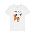 Youth Tee - 'I Would But My Horse Said Neigh' Cute Ornamental Horse