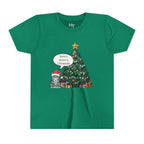 Youth Tee — "Have a Meowy Christmas" Cat & Christmas Tree Holiday Shirt