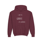 Youth Hoodie – “I Am the Goodest at Grammar” Funny Kids Sweatshirt
