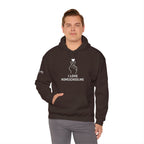 I Love Homeschooling Adult Hoodie — Minimal Heart Finger Design for Homeschool Students/Parents
