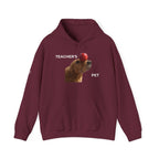 Teacher’s Pet Hoodie – Funny Dog with Apple Design