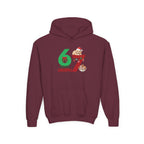 Youth Christmas Hoodie "67 Merry Christmas" Cute Santa Puppy Design
