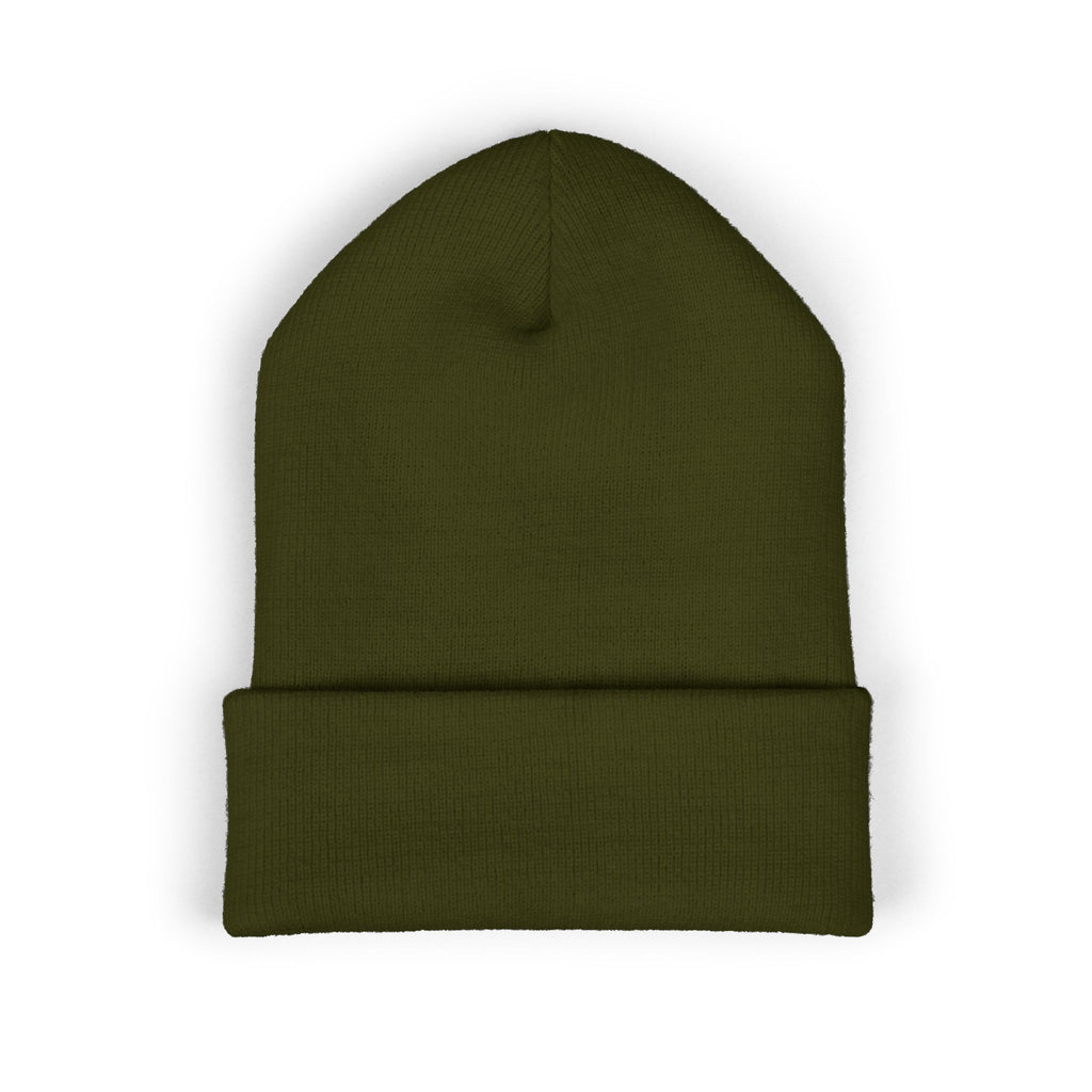 Minimalist Cuffed Beanie w/Embroidered logo