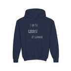 Youth Hoodie – “I Am the Goodest at Grammar” Funny Kids Sweatshirt