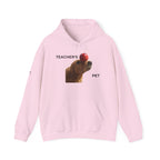 Teacher’s Pet Hoodie – Funny Dog with Apple Design