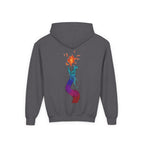 Youth Hoodie — Colorful Fire-Breathing Dragon Graphic