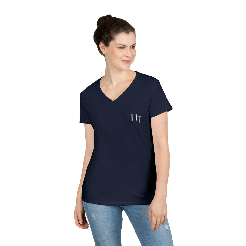 Minimalist Ladies' V-Neck T-Shirt