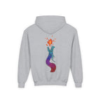 Youth Hoodie — Colorful Fire-Breathing Dragon Graphic