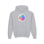 Youth Hoodie — Colorful Fire-Breathing Dragon Graphic