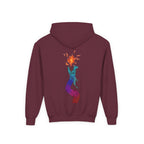 Youth Hoodie — Colorful Fire-Breathing Dragon Graphic