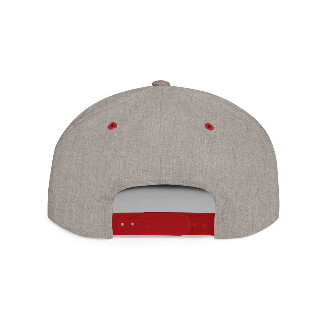 Florida Homeschool Flat Bill Snapback Hat (WHITE embroidery)