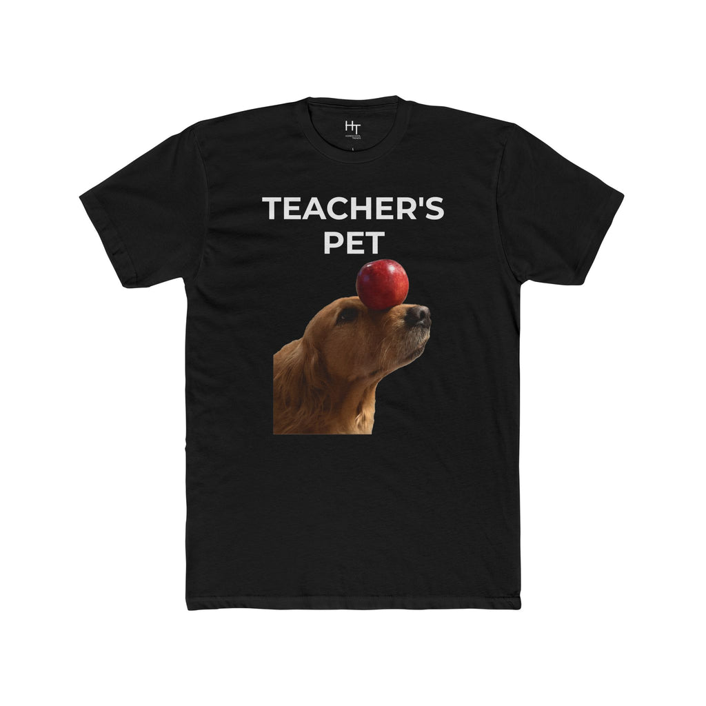 Teacher's Pet T-Shirt — Cute Dog Balancing Apple Tee for Teachers & Students