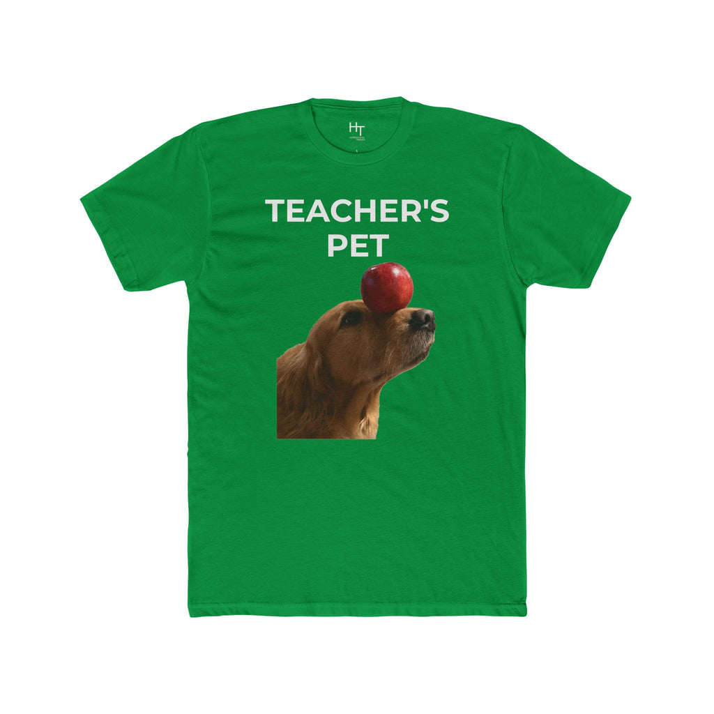 Teacher's Pet T-Shirt — Cute Dog Balancing Apple Tee for Teachers & Students