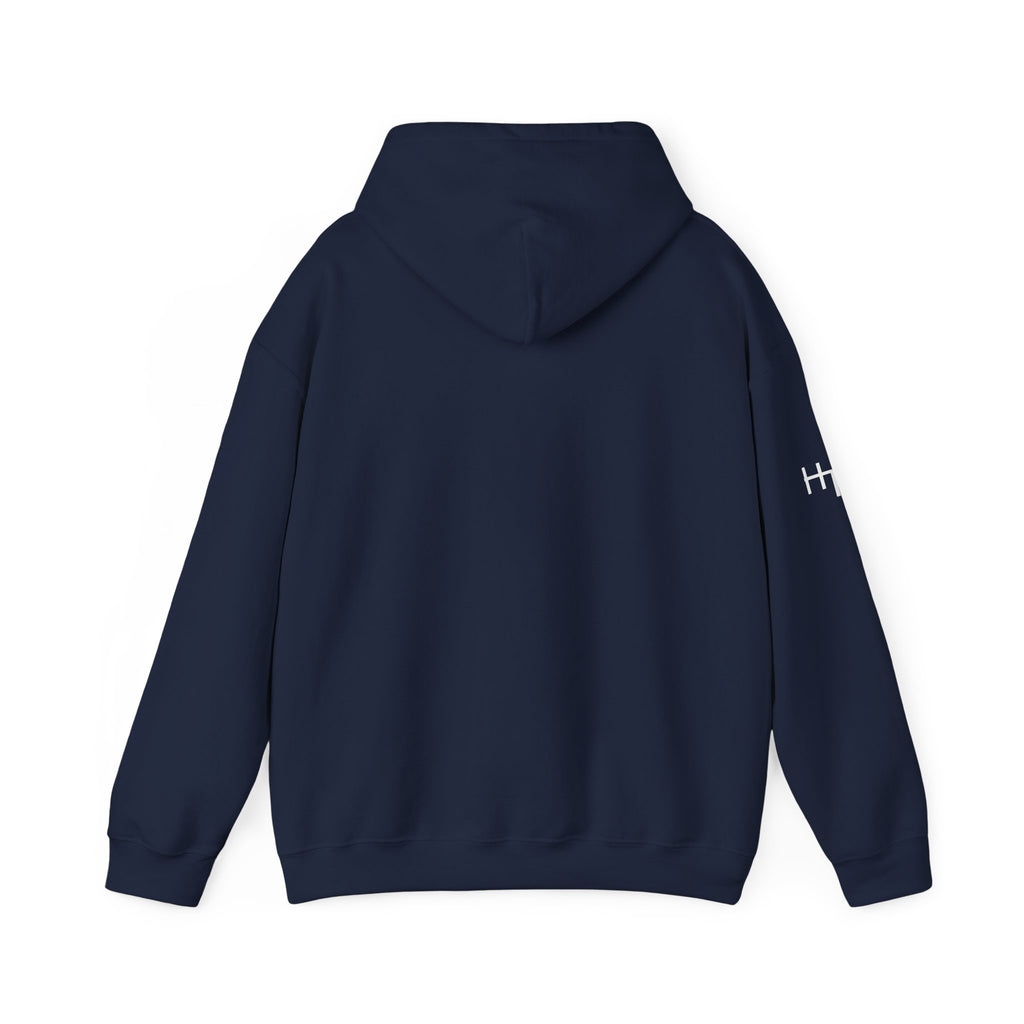 I Love Homeschooling Adult Hoodie — Minimal Heart Finger Design for Homeschool Students/Parents