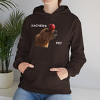 Teacher’s Pet Hoodie – Funny Dog with Apple Design