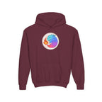 Youth Hoodie — Colorful Fire-Breathing Dragon Graphic