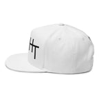 Minimalist Flat Bill Cap – Embroidered Logo