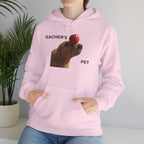 Teacher’s Pet Hoodie – Funny Dog with Apple Design