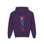 Youth Hoodie — Colorful Fire-Breathing Dragon Graphic