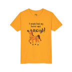 Youth Tee - 'I Would But My Horse Said Neigh' Cute Ornamental Horse