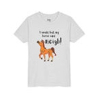 Youth Tee - 'I Would But My Horse Said Neigh' Cute Ornamental Horse