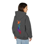 Youth Hoodie — Colorful Fire-Breathing Dragon Graphic