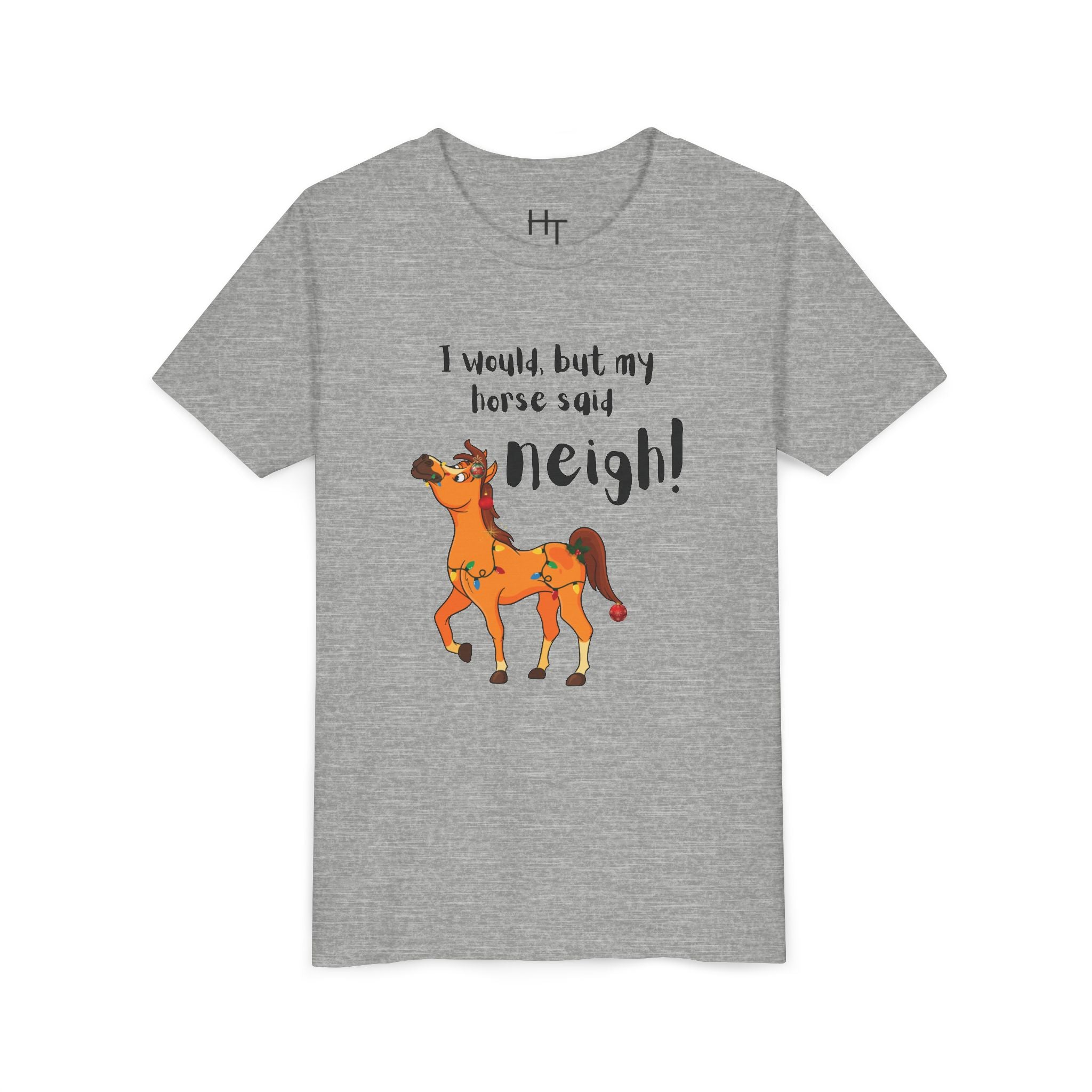 Youth Tee - 'I Would But My Horse Said Neigh' Cute Ornamental Horse