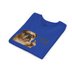Youth Tee — Funny Bulldog Graphic “mmm, actually” Kids Shirt