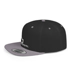 Idaho Homeschool Flat Bill Snapback Hat (WHITE embroidery)