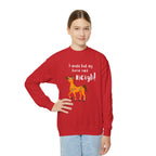Youth Sweatshirt — 'I Would But My Horse Said Neigh' Cute Ornamental Horse